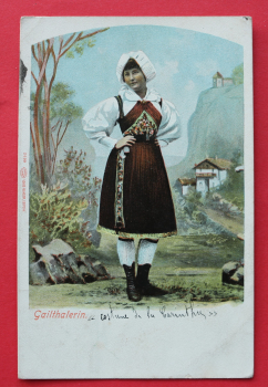 AK Gailthal / 1911 / Gailthalerin / Tracht / Strasse / Tirol